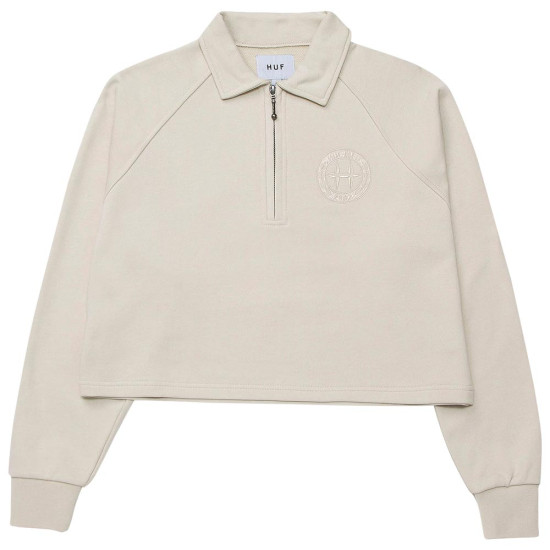 Huf Γυναικεία μακρυμάνικη μπλούζα Class 1/4 Crop Polo